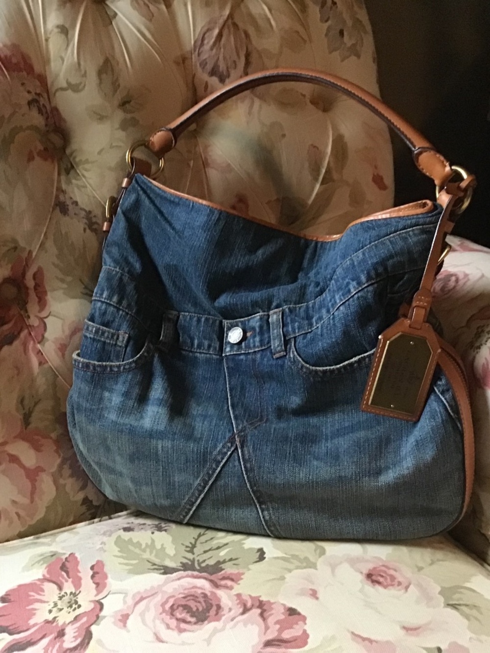 Lauren Ralph Lauren Denim Jean Handbag